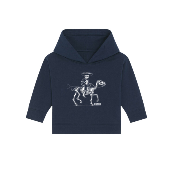 Dia de Muertos Baby Hoodie French Navy (organic) Thumbnail
