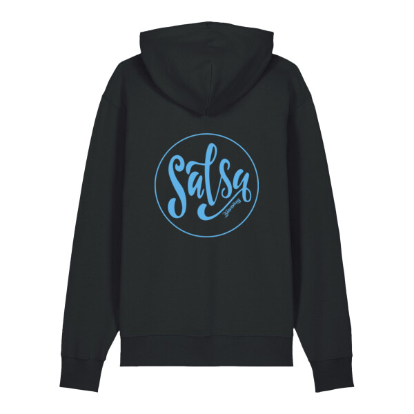 Salsa Hoodie Unisex (organic) (BLAUW PRINT) Thumbnail